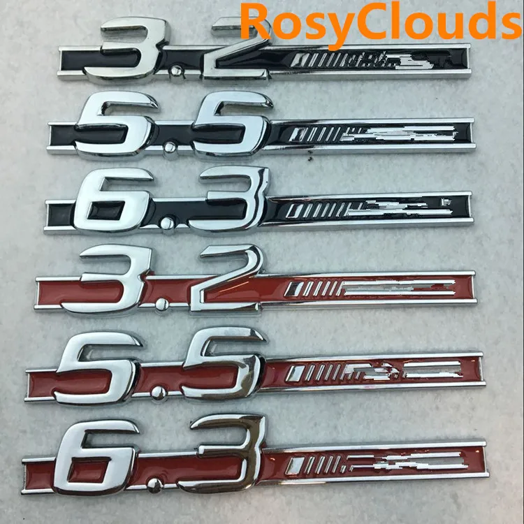 

2Pcs Car Stickers Metal New Car Chrome Badge Emblem For 3.2 5.5 6.3 AMG Logo AMG Stickers For Mercedes Benz S63 E63 CL63 C63