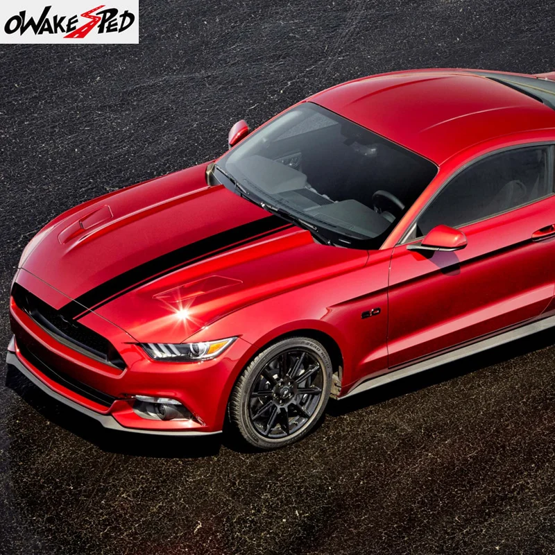 2 stücke Haube Motorhaube Öffnungen Belüftung Abdeckung Schwarz Zubehör Fit  für Ford Mustang 2018 2019 Auto Auto Styling - AliExpress