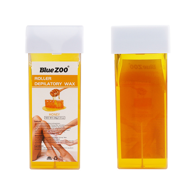 Natural Depilatory Beeswax Strips Hot Wax Machine Dedicated Beeswax Green Tea Aloe Extract Gently Hair Removal Wax TSLM2