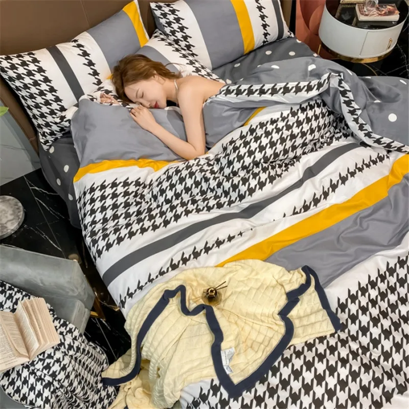 

100% Cotton Luxury Bedding Set Highend Comforter Covers Duvet Cover Soft Breathable for Children Adult Room Decorations