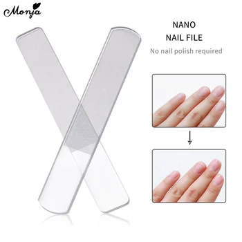 

Monja Nail Art Nano Glass File Professional Transparent Sanding Polishing Grinding Nails Filing Manicure Tool