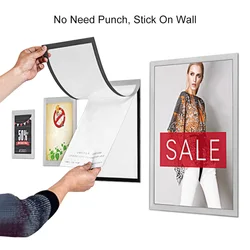 Sviao a6 pvc quadro magnético fixado na parede auto adesivo de plástico quadro de imagem poster suporte de exibição de arquivo pode ser personalizado i