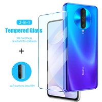 2IN1 gehärtetem glas für Huawei nova 5T 6 7 8 SE 5G 7i Y9 Y7 Y6 Y6S Y5 prime 2019 9H screen protector kamera objektiv filme