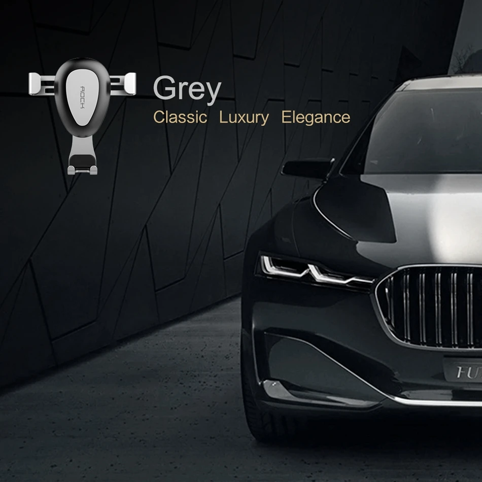 ROCK Gravity автомобильный держатель вентиляционное отверстие автомобильное крепление с шаровым соединением Универсальный автомобильный держатель телефона для iPhone samsung мобильный телефон автомобильный стенд