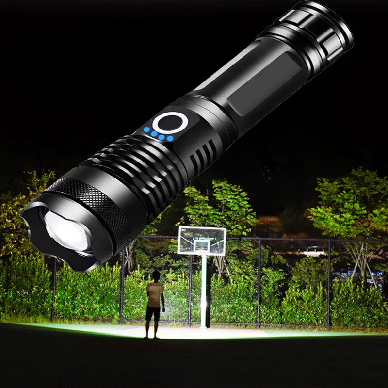 ZK20 XHP50 светодиодный флэш-светильник фонарь Zoom USB Перезаряжаемый 18650 26650 lanterna tatica linterna лампа для кемпинга светильник-вспышка