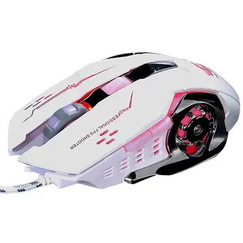 

GUIGSI LED Light Adjustable DPI 2.4GHz 6 Buttons PC Laptop Profession Gaming Mouse Gaming Wireless Mouse dropshipping