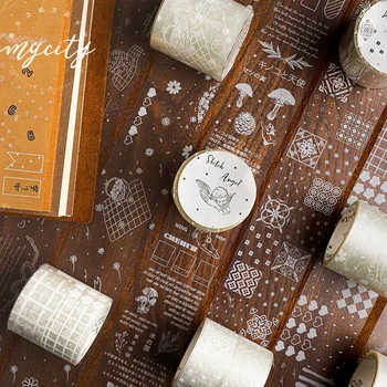 

White Angel Girl Lace Bullet Journal PET Washi Tape Cute Decorative Adhesive Tape DIY Scrapbooking Sticker Label Stationery