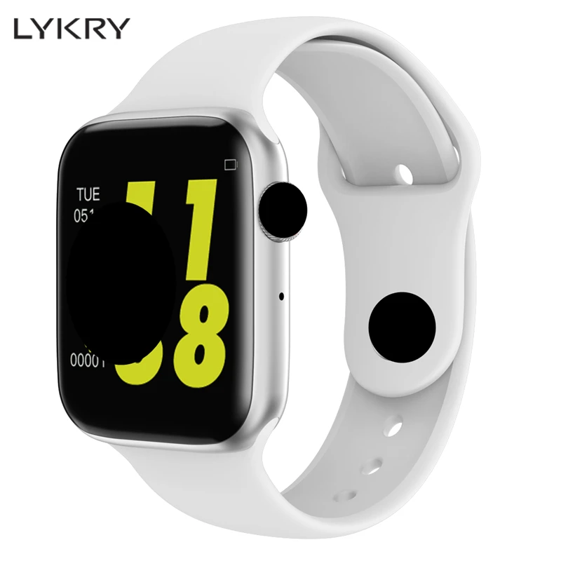 

LYKRY IWO 10 Smart Watch for Men Women 44mm 1.54 inch ECG Heart Rate Monitor Sport Activity Tracker Relogio Smartwatch for Apple