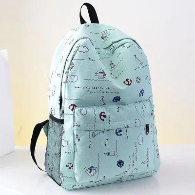 

19 New Style Shoulder Female Korean-style Fashion Girl'S School Bag Middle School Students Japanese Korean Backpack College Styl