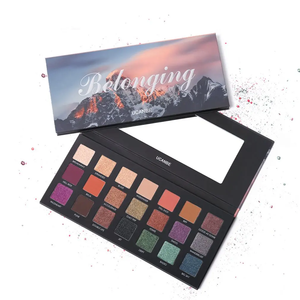 21 Colors Eye Shadow Plate Waterproof Long-Lasting Matte Ground Color