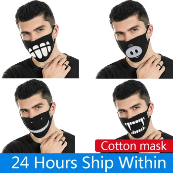 

5pcs/lot Cartoon Lovely Masks Cotton Mouth Masks Warm Women Men Black Unisex Anime Mouth Masks