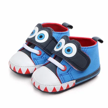 

Spring Autumn Baby First Walkers Boys Girls Cute Shoes Infant Toddler Soft Sole Anti-slip Kids Big Eyes Crib Shoes