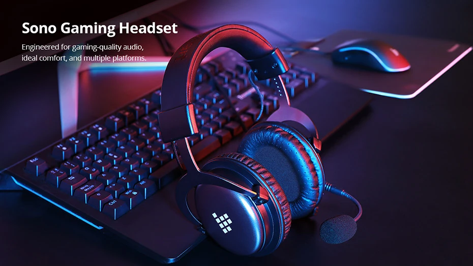 Tronsmart Sono Gaming Headphones Headset Gamer Wired Headphones for computer with Mic for PS4,Xbox One,Switch and Mobile Devices (1)