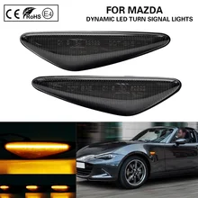 2 sztuk dynamiczne światła obrysowe LED lampka kierunkowskazu światła dla Mazda MX-5 Miata ND 2016- RX-8 6 Atenza GH 5 Premacy CW Fiat 124 pająk