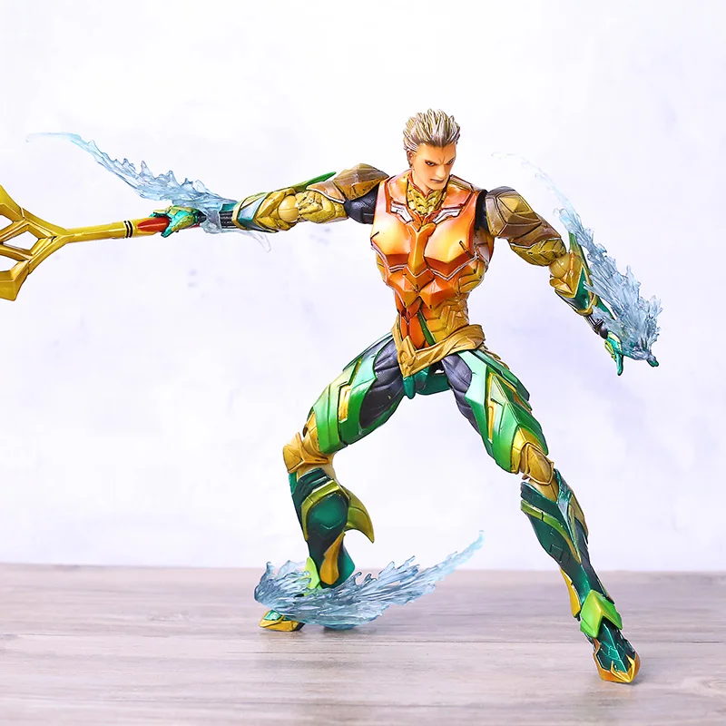 PLAY ARTS KAI DC Comics Justice League Aquaman PVC Action Figure Collectible Model Anime Superhero