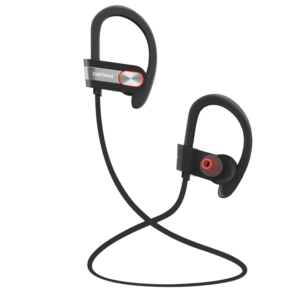 Tritina спортивные Bluetooth наушники Встроенный микрофон стерео звук форма кончиков