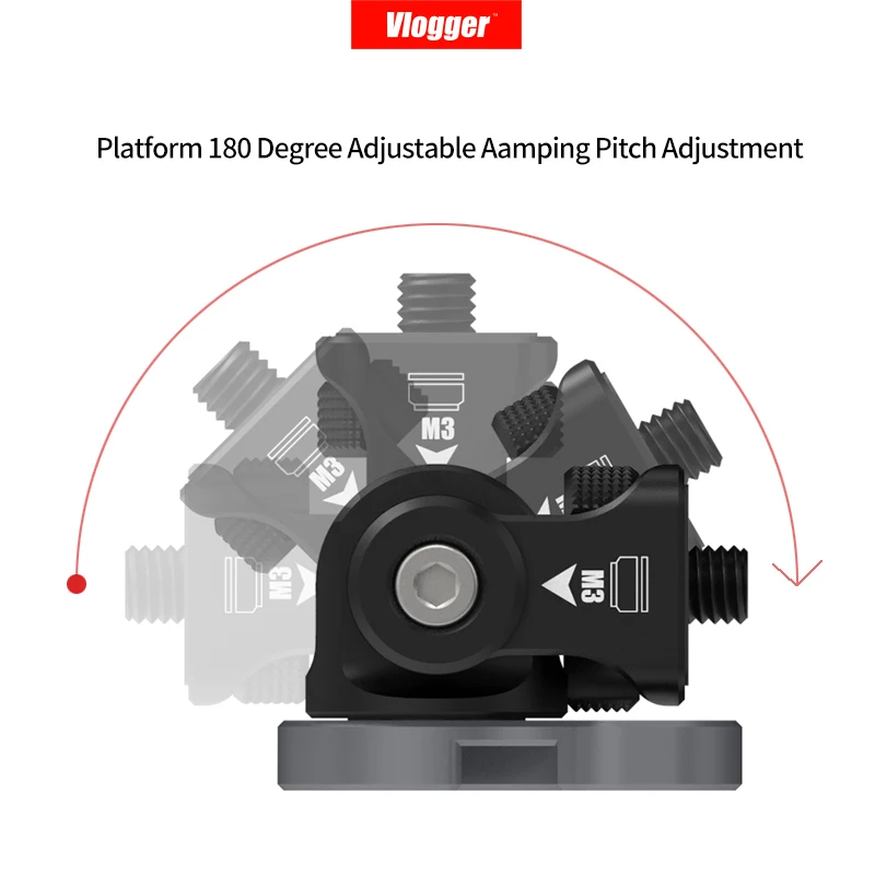 Cena Vlogger M3 klucz dynamometryczny regulowany DSLR ekran aparatu głowica kulowa HDMI klips do kabla nosorożec regulowany głowica tłumiąca