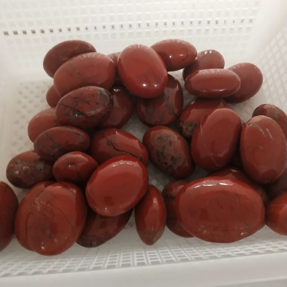 Горячая рейки драгоценный камень ручная резьба красная яшма пальмовые камни для энергии и подарков ZX