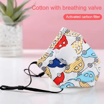 

Cute Child Protective Mask Contain Activated Carbon Mouth Mask Gaskets Breathable Face Mask PM2.5 Dust Mask kids Mask