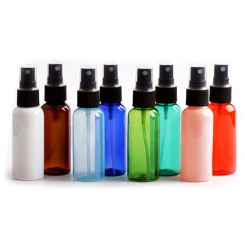 

50ml Mini Plastic Transparent Empty Spray Bottles Refillable Container Empty Cosmetic Containers Random Color