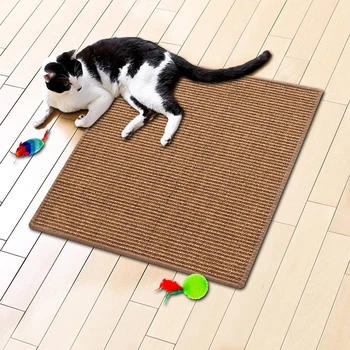 

Protection Cat Play Scratching Mat Mat Natural Sisal Scratcher Cat Pad