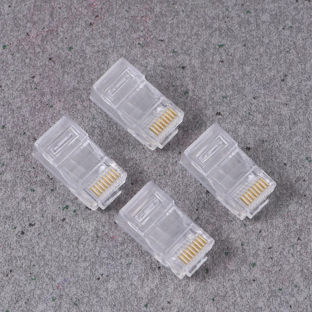 1000pcs 8 Pin COB 8P8C Cat5e Network Connector RJ45 Metal Cable Modular Plug Terminals | Компьютеры и офис