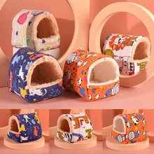 

Pet supplies thick lamb hair hamster cotton nest small pet nest honey bag glider nest golden silk bear nest bird nest