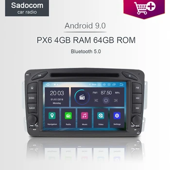 

PX6 DSP Android 10.0 8 Core 64GB ROM 4GB RAM Car DVD multimedia Player Radio For Benz Vaneo Vito Viano W203 W168 A170 W209 W163