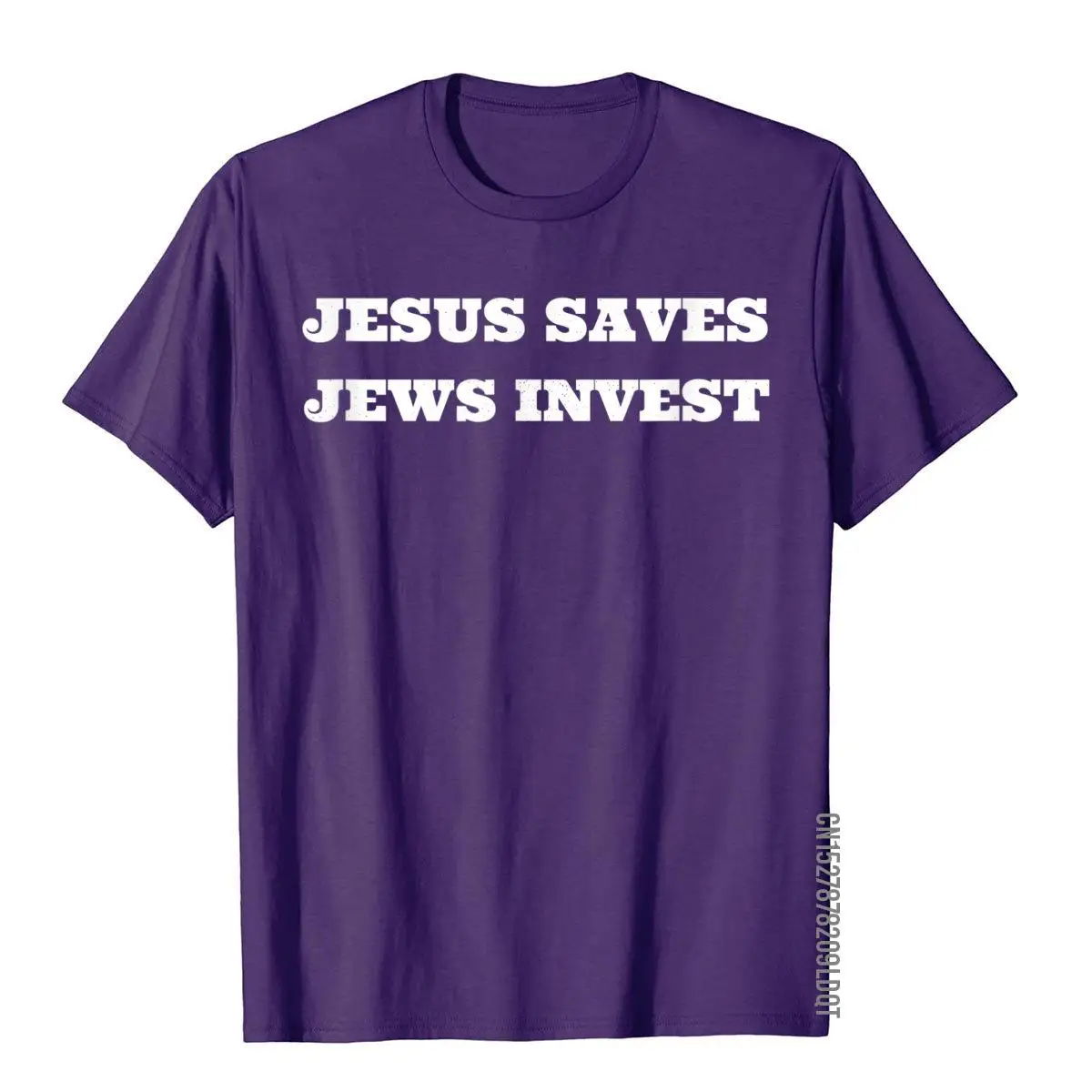 Jesus Saves Jews Invest Funny Jewish Finance Money Advisor T-Shirt__B8772purple