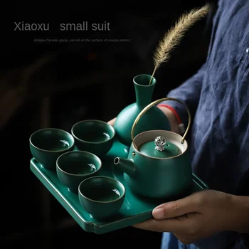 

Simple Modern Tea Living Room Kung Fu Tea bei tao zhuang Ceramic ti liang hu Tray Set Hotel Home Tea Ceremony