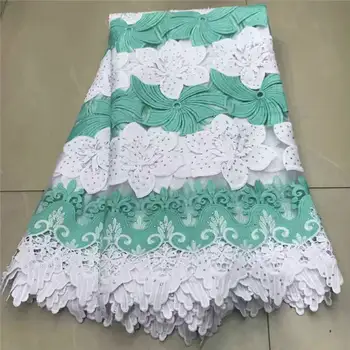 

African Lace Fabric 2020 High Quality Nigerian Lace Fabrics With Beads Embroidery French Tulle Lace Fabric
