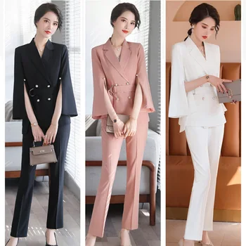 

Summer Nine Points Sleeve Small Suit Female Occupation Suit Temperament Slim Fit Lady Lace Suit Yls851