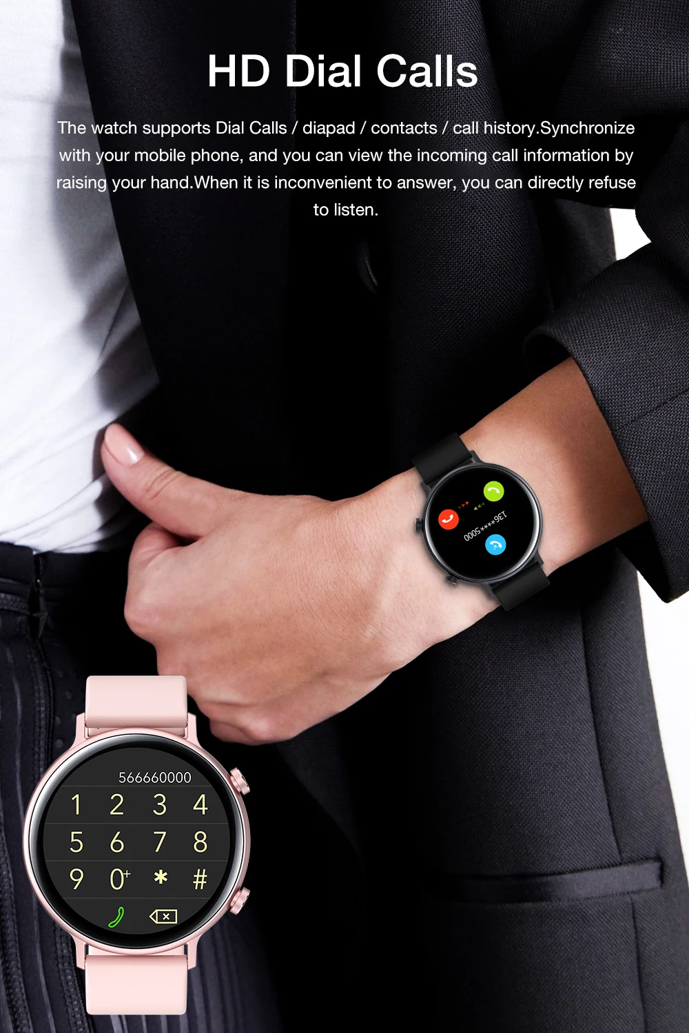 Chamadas de Oxigênio Monitor de Freqüência Cardíaca para Samsung Sanlepus Moda Relógio Inteligente Nova Mulher Masculino Dial no Sangue Apple Android 2022 - Image 3