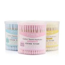 200 шт. высококачественная косметическая Очищающая палочка для макияжа Изысканная микро щетка хлопок бутон для ушей Профессиональный очищающий макияж