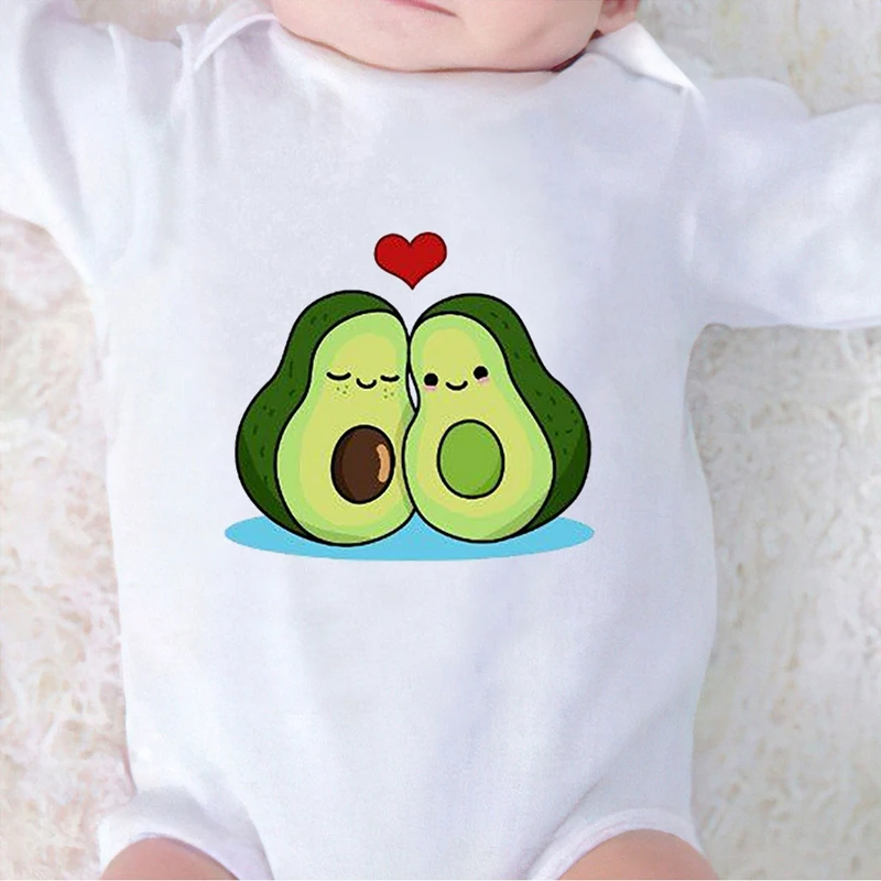 Bamboo fiber children's clothes Clothing for Babies Baby Boy Clothes Baby Girl Winter Clothes Avocado Printing Jumpsuit for New Born Girl Romper for Toddler Bamboo fiber children's clothes
