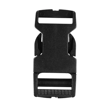 

LJL-10pcs plastic buckles clips paracord for paracord bracelet black strap clasp