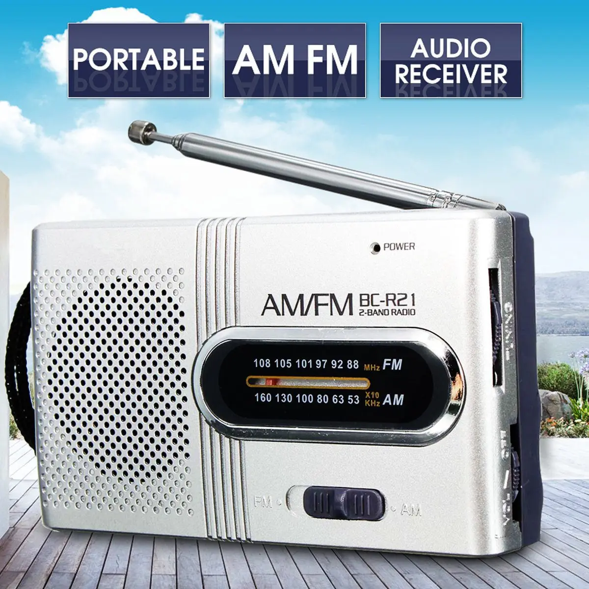 

Small portable AM FM telescopic antenna radio world receiver speaker mini Radio FM radio radios