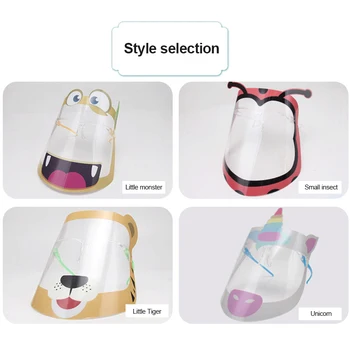 

Cartoon Cute Animal Protective Mask Outdoor Children Kids Cartoon Face Shields Cover Mask Protection Transparent Faces Shields