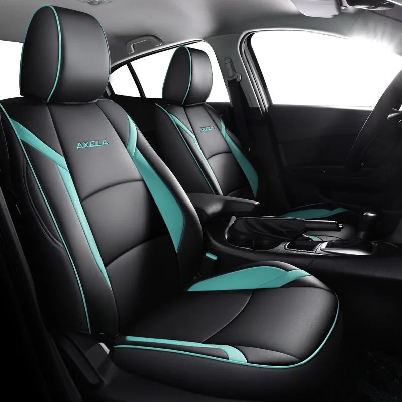 Auto Sport High-quality leather accessories Car Seat Cover Custom Fit Special for Mazda 3 Axela 2014 2015 2016 2017 2018 2019