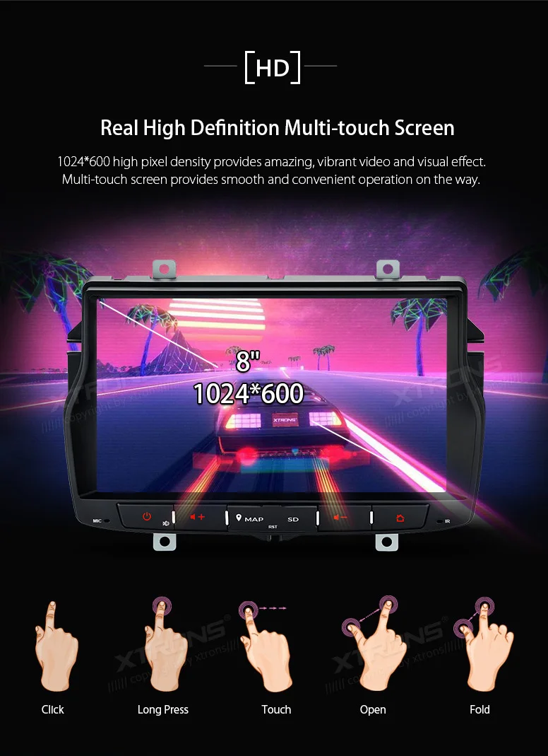 Perfect XTRONS Russian Menu 8" Android Car Stereo Player Radio GPS Navigation HDMI WIFI DAB+for LADA Vesta 2015 2016 2017 2018 NO DVD 8