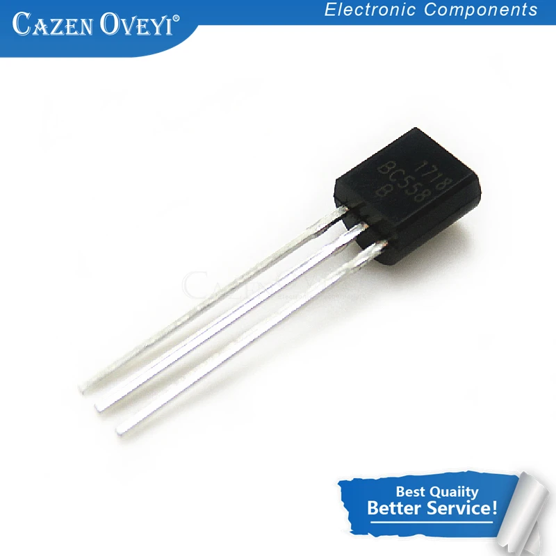 100pcs/lot BC558B TO-92 BC558 558B In Stock | Электронные компоненты и принадлежности