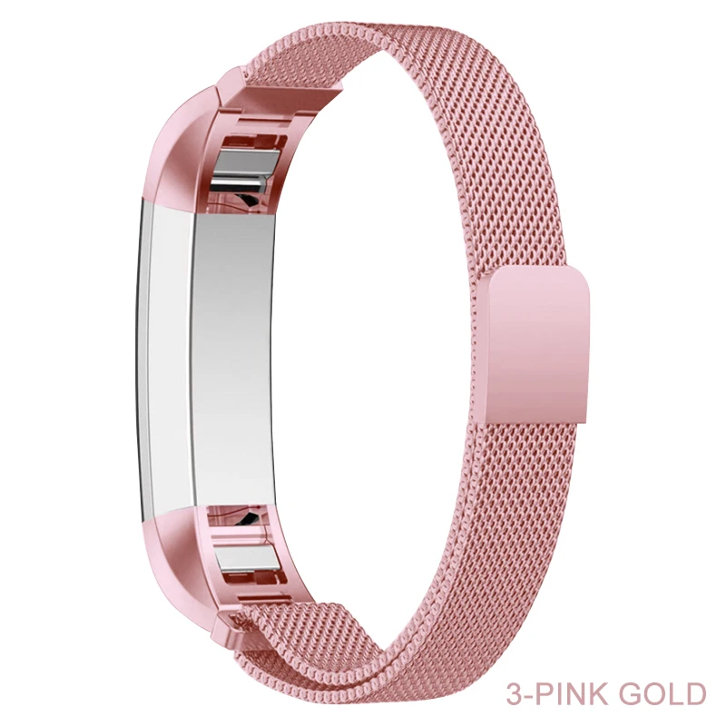 Подходит для Fitbit Alta HR/Alta Milanese универсальный ремешок для часов S L из нержавеющей стали ремешок для часов сменный Браслет pulsera - Цвет ремешка: Pink gold