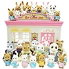 1:12 Forest Hut Play House Villa ABS1/12 Simulation Forest Animal Squirrel Cat Child Birthday Gift 2