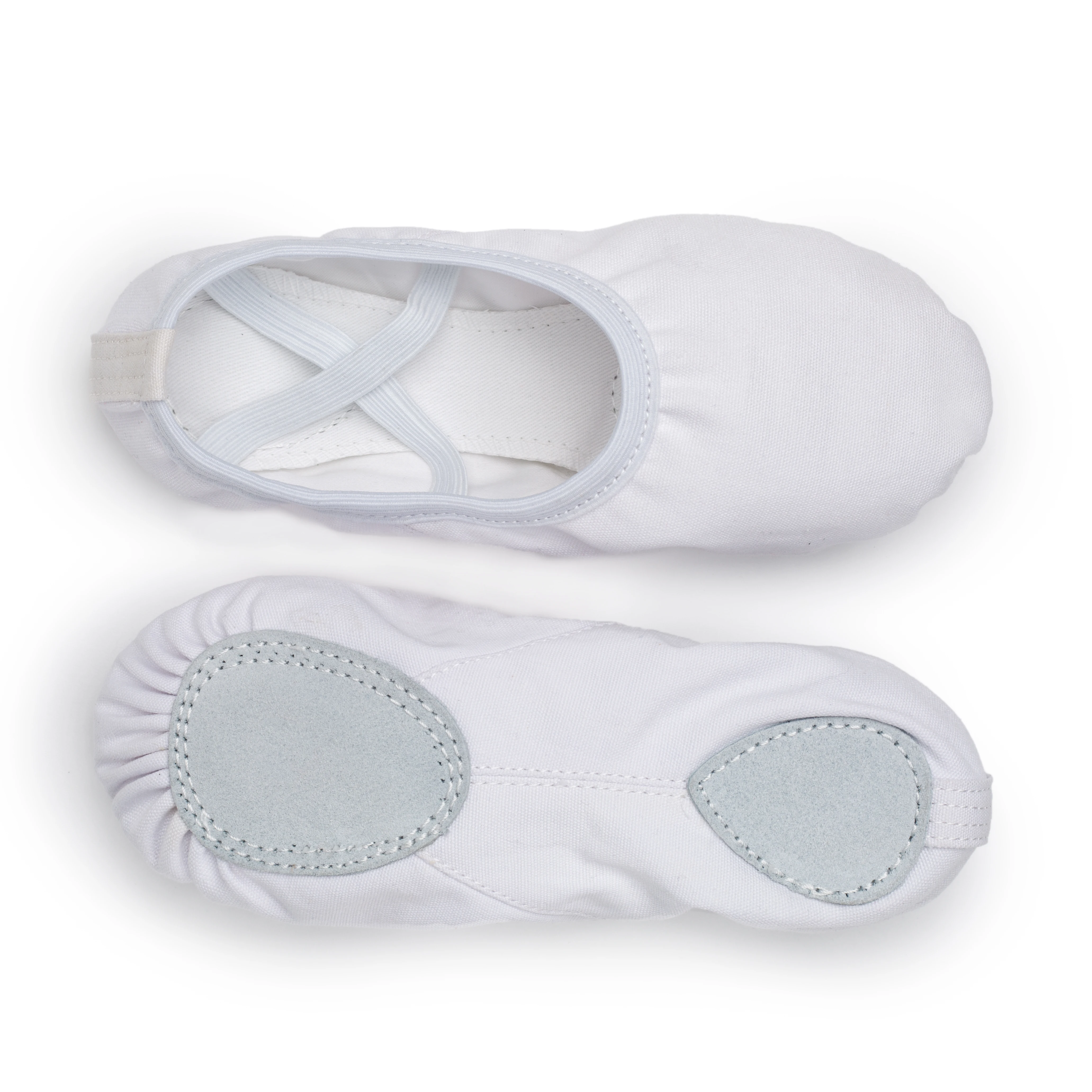 USHINE EU23-45 professional quality pink slippers canvas soft sole belly yoga gym ballet dance shoes girls woman man ballerina