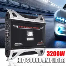 Amplificador de som para carro, 3200w, 12v, 4 canais, auto falante, som estéreo, 4 vias, alta potência, veículo, potência, subwoofer