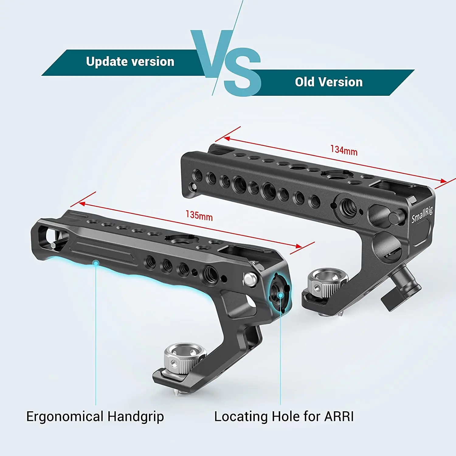 Small rig universal arri position ierung oberer griff mit 15mm stangen klemme für dslr kamera käfig mikrofon schuh halterung diy-2165