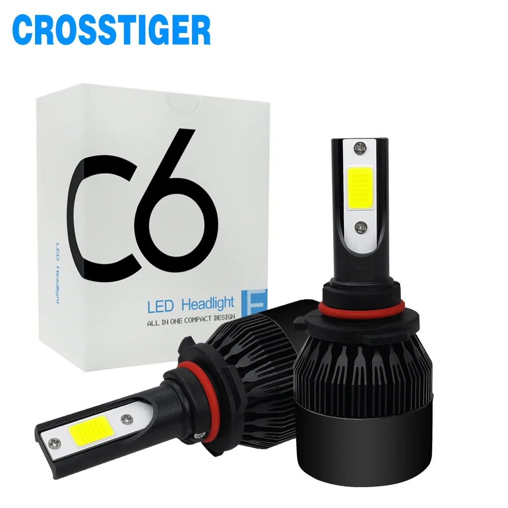 

LED H7 For Car Turbo Ampoule H7 H4 LED H11 H1 H8 Car LED Headlight Bulb H9 9005 9006 HB2 HB3 HB4 9003 12V 24V 6000K 12000LM COB