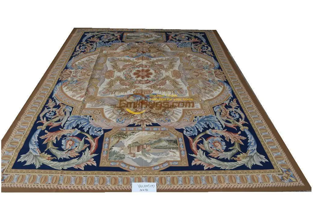 french aubusson rugs French Vintage Living Room Rectangle Ethnic Style