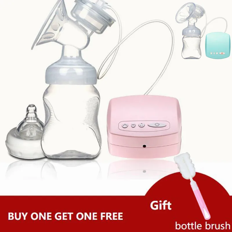 Electric Automatic Breast Pump With Milk Bottle Infant USB BPA free