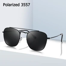 JackJad, модные, винтажные, квадратные, металлические, поляризационные, 3557, стильные солнцезащитные очки, мужские, классические, фирменный дизайн, солнцезащитные очки Oculos De Sol